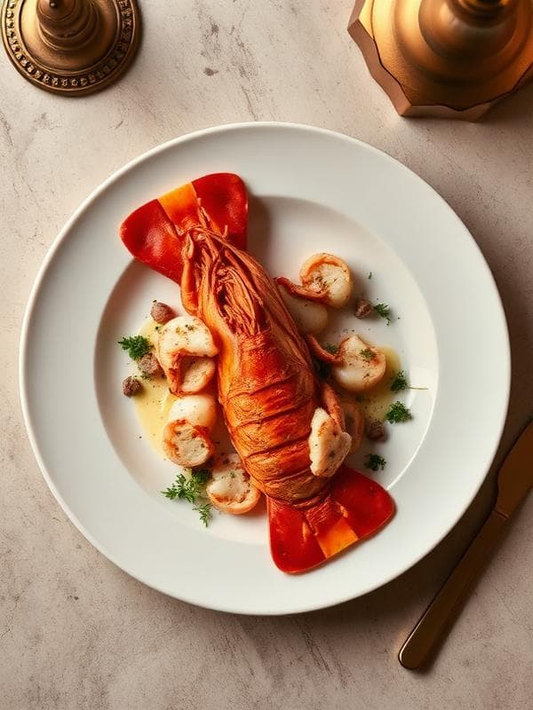 A finely plated dish